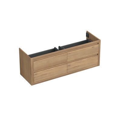 Onderkast Forzalaqua Gela 160x51x60 Cm 4 Softclose Lades Eiken Oyster