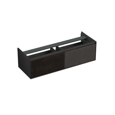 Onderkast Forzalaqua Reno 140x51x40 Cm 2 Lades Softclose Eiken Black Oiled