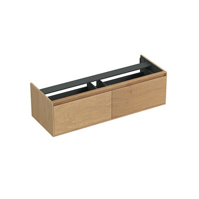 Onderkast Forzalaqua Reno 140x51x40 Cm 2 Lades Softclose Eiken Smoke