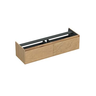 Onderkast Forzalaqua Reno 160x51x40 Cm 2 Lades Softclose Eiken Smoke