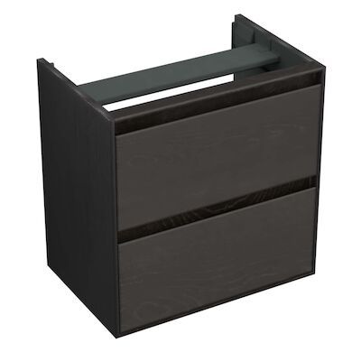 Onderkast Forzalaqua Reno 59.5×39.5×60 Cm 2 La Softclose Eiken Black Oiled