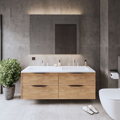 Onderkast Gliss Design Eleganz Hera Zwart 140cm 4 Lades Oak Classic