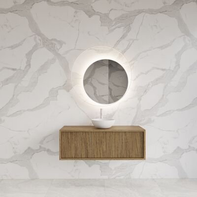 Onderkast Gliss Design Heronimus 100x45x35 cm Met Topplaat Castle Brown