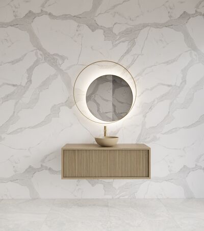 Onderkast Gliss Design Heronimus 100x45x35 cm Met Topplaat Corn Silk