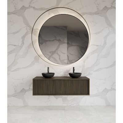 Onderkast Gliss Design Heronimus 120x45x35 cm Met Topplaat Charcoal