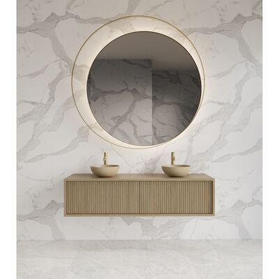 Onderkast Gliss Design Heronimus 140x45x35 cm 2 Laden Met Topplaat Corn Silk