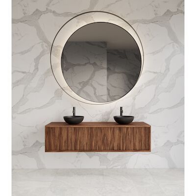 Onderkast Gliss Design Heronimus 140x45x35 cm Met Topplaat Walnut