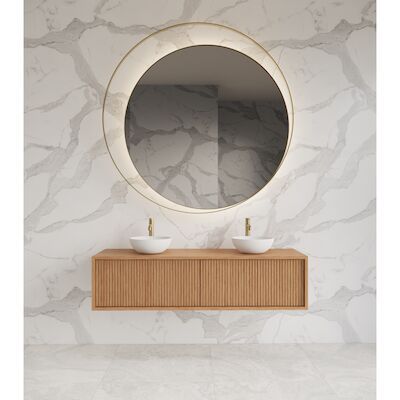 Onderkast Gliss Design Heronimus 160x45x35 cm 2 Laden Met Topplaat Pure