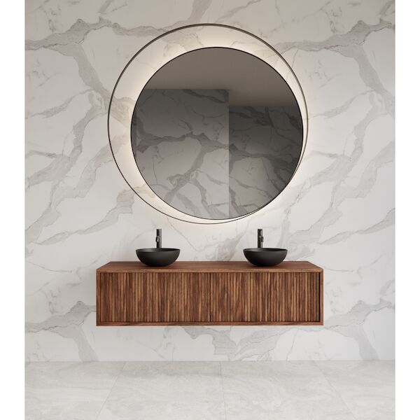 Onderkast Gliss Design Heronimus 160x45x35 cm 2 Laden Met Topplaat Walnut