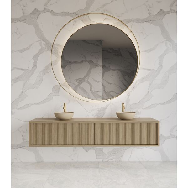 Onderkast Gliss Design Heronimus 200x45x35 cm 2 Laden Met Topplaat Corn Silk