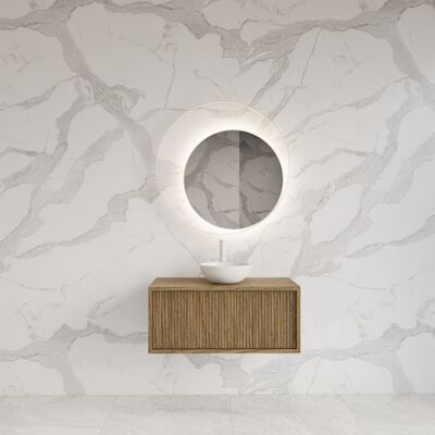 Onderkast Gliss Design Heronimus 80x45x35 cm Met Topplaat Castle Brown