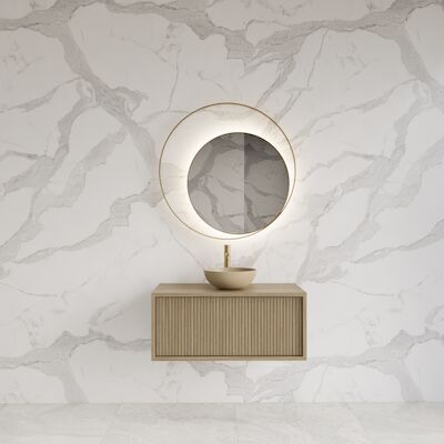 Onderkast Gliss Design Heronimus 80x45x35 cm Met Topplaat Corn Silk