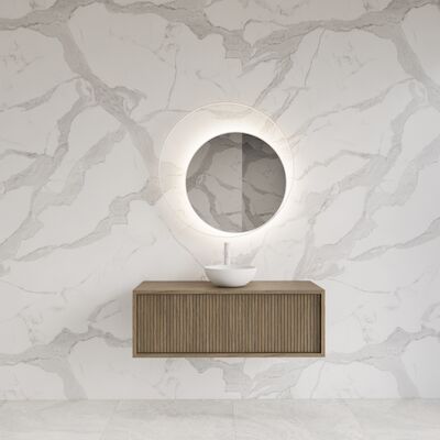 Onderkast Gliss Design Heronimus 90x45x35 cm Met Topplaat Ash Grey
