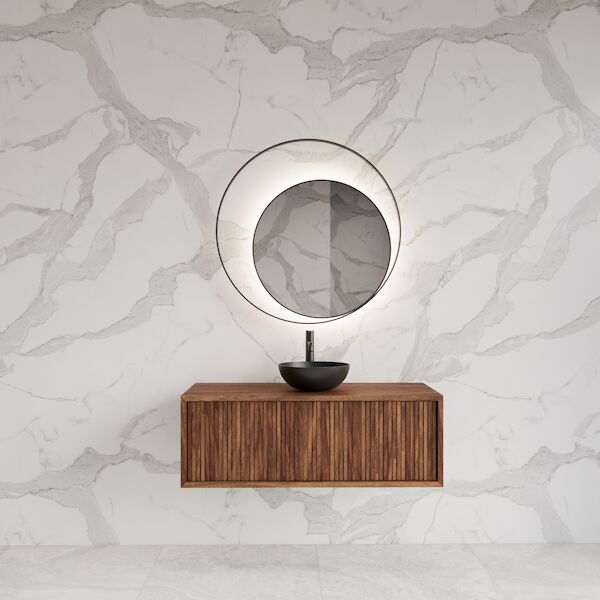 Onderkast Gliss Design Heronimus 90x45x35 cm Met Topplaat Walnut