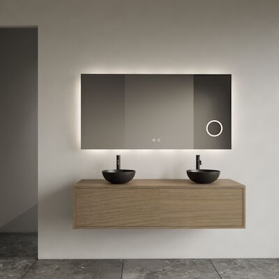 Onderkast Gliss Design Joa Ash Grey 140 CM Incl.Topplaat