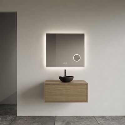 Onderkast Gliss Design Joa Ash Grey 70 CM Incl. Topplaat