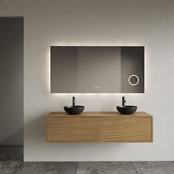 Onderkast Gliss Design Joa Castle Brown 140 CM Incl.Topplaat