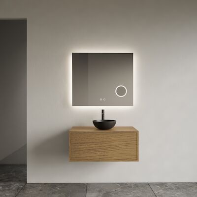 Onderkast Gliss Design Joa Castle Brown 80 CM Incl. Topplaat