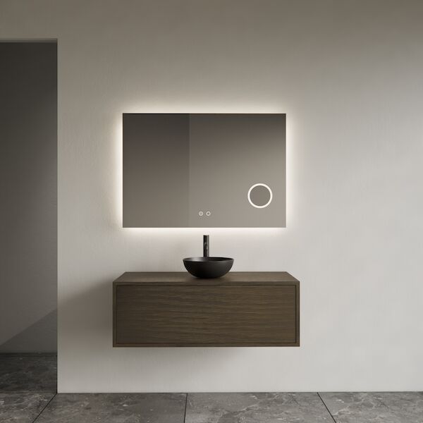 Onderkast Gliss Design Joa Charcoal 90 CM Incl. Topplaat
