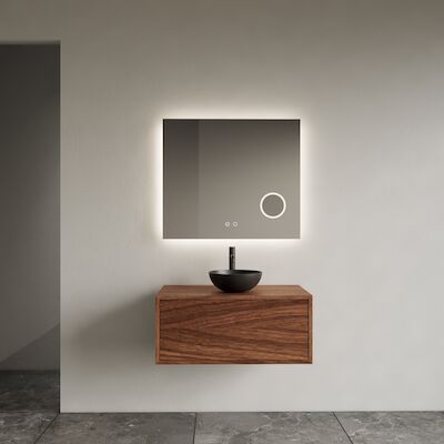 Onderkast Gliss Design Joa Walnut 60 CM Incl. Topplaat