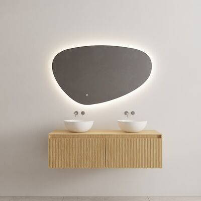 Onderkast Gliss Design Timotheus 120 CM 2 laden Incl Topplaat Castle Brown
