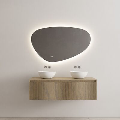 Onderkast Gliss Design Timotheus 140 CM Incl Topplaat Ash Grey