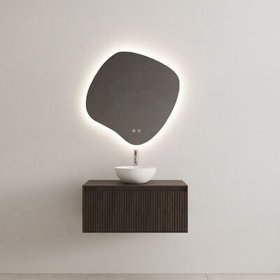 Onderkast Gliss Design Timotheus 90 CM Incl. Topplaat Charcoal