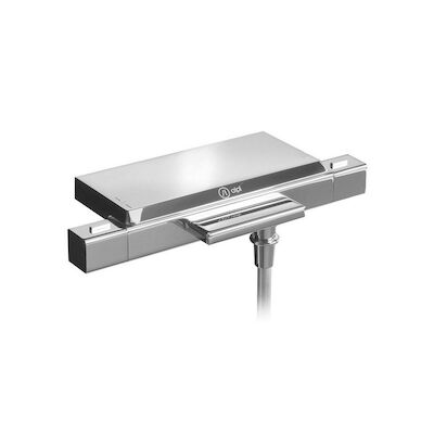 Opbouw Badkraan Sapho Notos Thermostaatkraan Waterval 2-knop 14.6 cm Chroom (incl. zeephouder)
