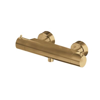 Opbouw Douchethermostaat Lagoo Garda Messing Geborsteld Goud