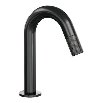 Opbouw Fonteinkraan Brauer Gunmetal Carving Edition Met Gebogen Uitloop Gunmetal Geborsteld PVD