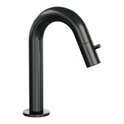 Opbouw Fonteinkraan Brauer Gunmetal Edition Met Gebogen Uitloop Gunmetal Geborsteld PVD