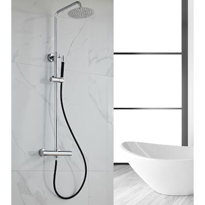 Opbouw Regendouche Set BWS Talpa Pro Hoofddouche 20 cm met Staaf Handdouche