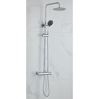 Opbouw Regendouche Set BWS Talpa Ronde Hoofddouche 30 cm Chroom