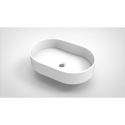 Opbouw Waskom Arcqua Case Ovaal 55×36 cm Mat Wit