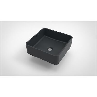Opbouw Waskom Arcqua Case Vierkant 37×37 cm Mat Antraciet