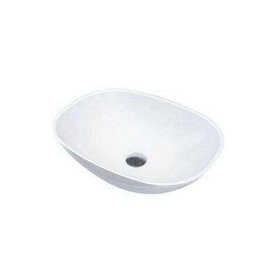 Opbouw Waskom Best Design Just Solid Surface Forza 55×40 cm Mat Wit