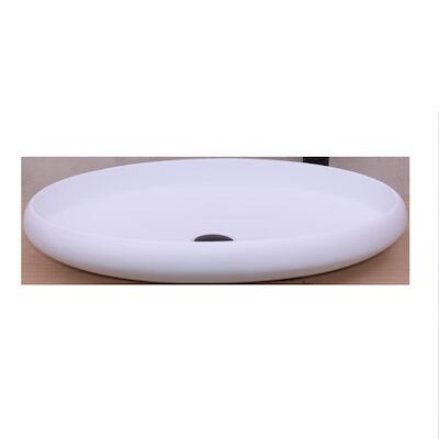 Opbouw Waskom BWS Enjoy 60x40x11 cm Solid Surface Mat Wit