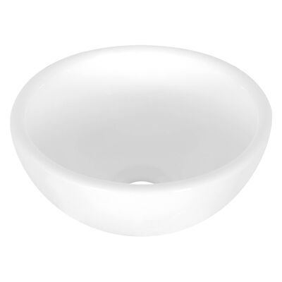 Opbouw Waskom Differnz Dia 25×11.5 cm Keramiek Wit