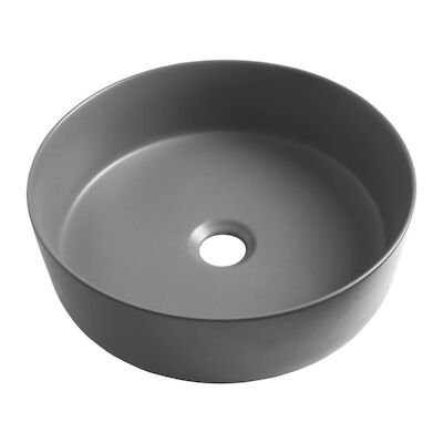 Opbouw Waskom Sanitop Ceramento 36×12 cm keramiek Mat Grijs