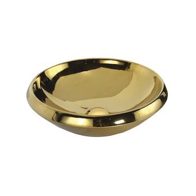 Opbouw waskom Sapho Minimal 45×13.6 cm Keramiek Goud