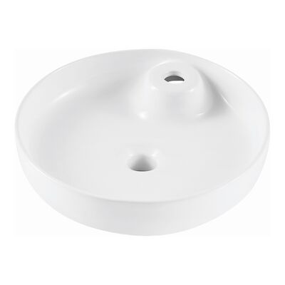 Opbouw Waskom VM Go Cupido 40×10 cm Porselein Wit (1 kraangat)