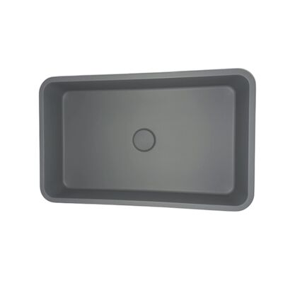 Opbouw Wastafel Sanimex Crystal Beton Rechthoekig Grijs