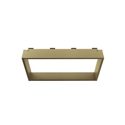 Opbouwnis BWS Colorato Doucherek voor Douchewand 30x60cm Geborsteld Goud