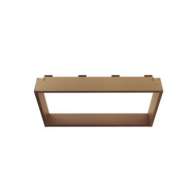Opbouwnis BWS Colorato Doucherek voor Douchewand 30x60cm Geborsteld Koper