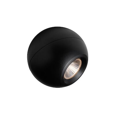 Opbouwspot BWS Sidney 10.2×8.4 cm Zwart