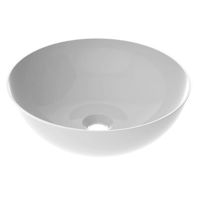 Opbouwwaskom Allibert Borea 40x14x40 cm Glanzend Wit