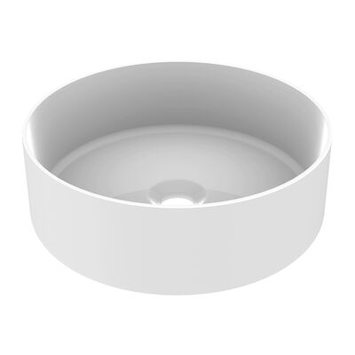 Opbouwwaskom Allibert Rango 36x12x36 cm Glanzend Wit
