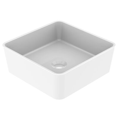 Opbouwwaskom Allibert Tezza 48x13x37 cm Glanzend Wit