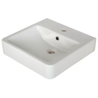 Opbouwwastafel Seattle met Kraangat 45×45 cm Wit