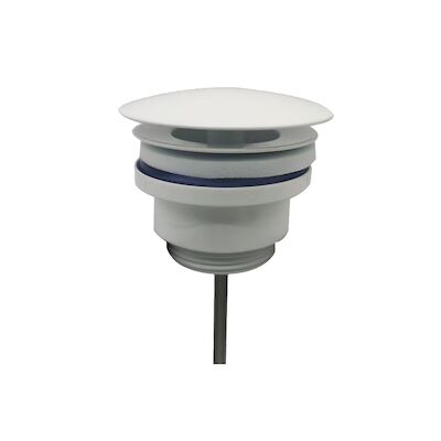 Open Afvoerplug BWS Karsten 5/4″ Mat Wit